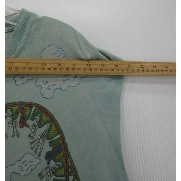 VINTAGE Grateful Dead Shirt Medium Liquid Brockum 1993 Roller Coaster*